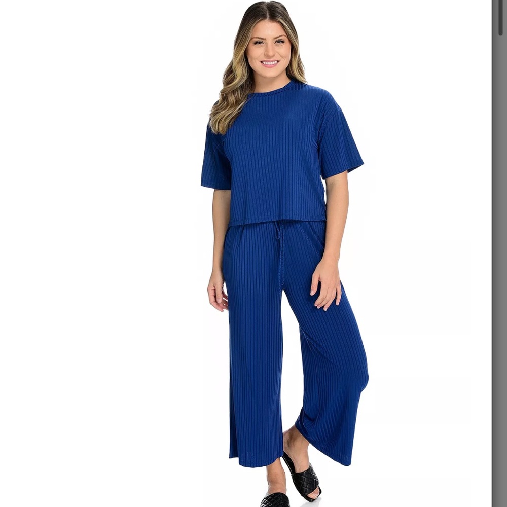 Women’s Mod X Blue Short Sleeve Hi-Lo Top